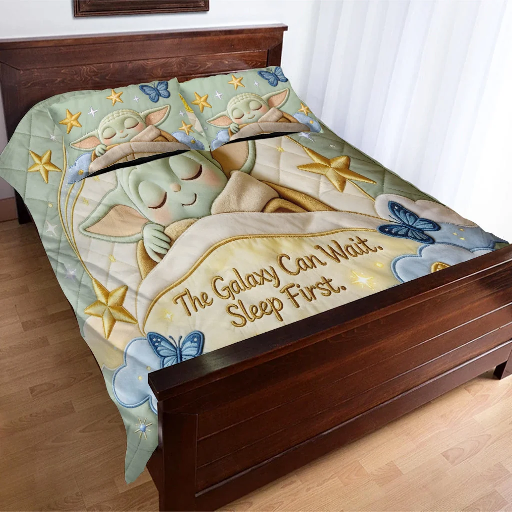 Personalized Quilted Bedding Set for Kids with Custom Name and Design Quilted Bedding Set GradoCreations