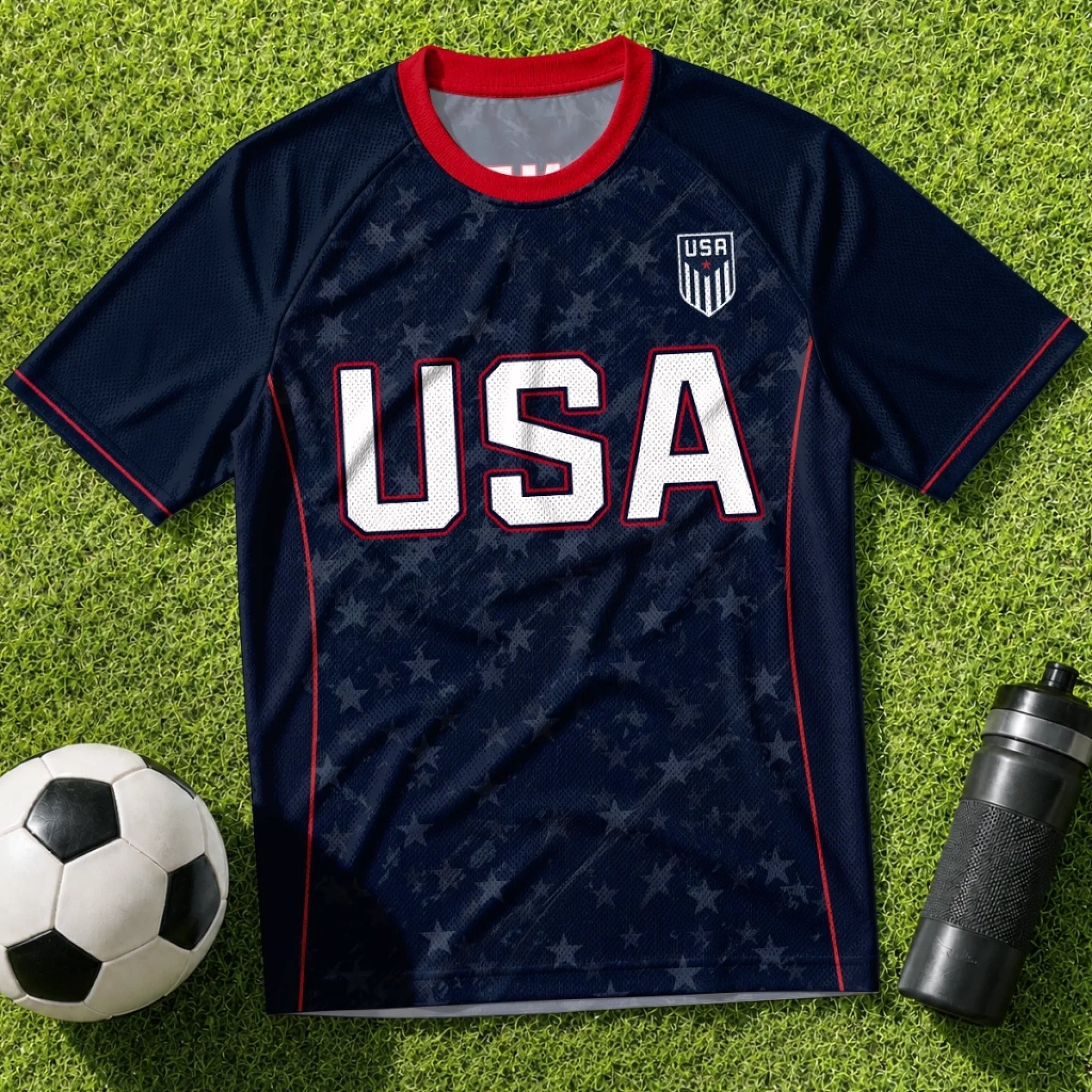 Personalized USA Soccer Jersey Custom Name Gift for Football Lovers