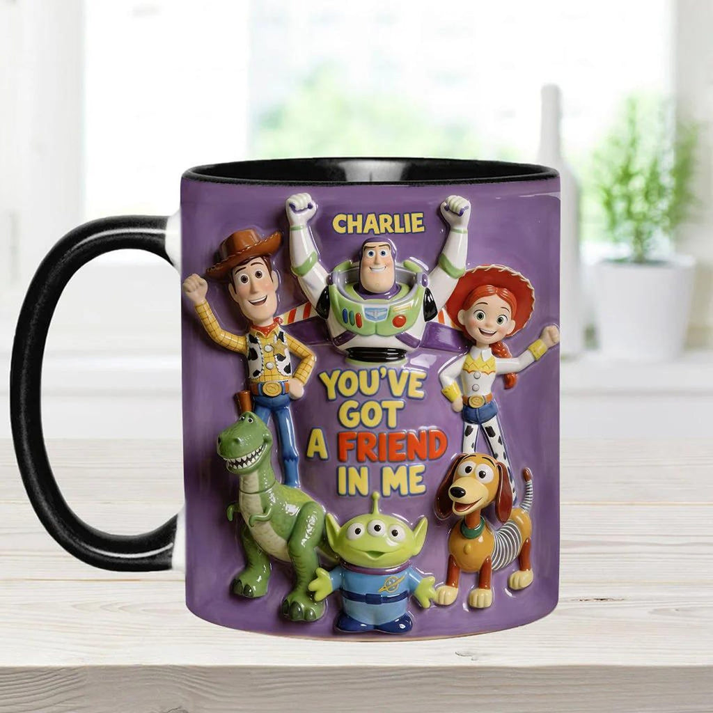 Personalized Toy Story Accent Mug with Custom Name Gift for Kids