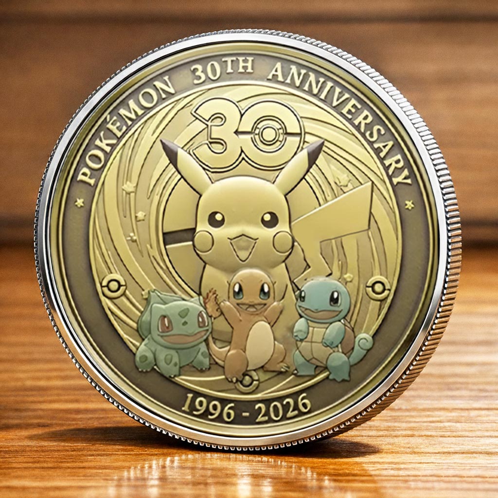Personalized 30th Anniversary Pokémon Coin Custom Gift