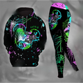 Personalized Spooky Boogie Man Hoodie and Leggings Set Gift for Halloween or Christmas