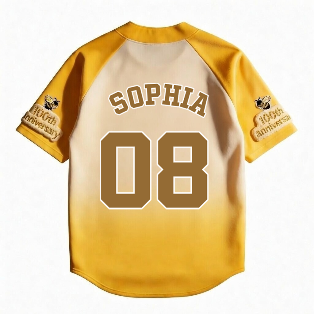 Personalized 100th Anniversary Baseball Jersey for Kids & Adults - Movie Fan Gift