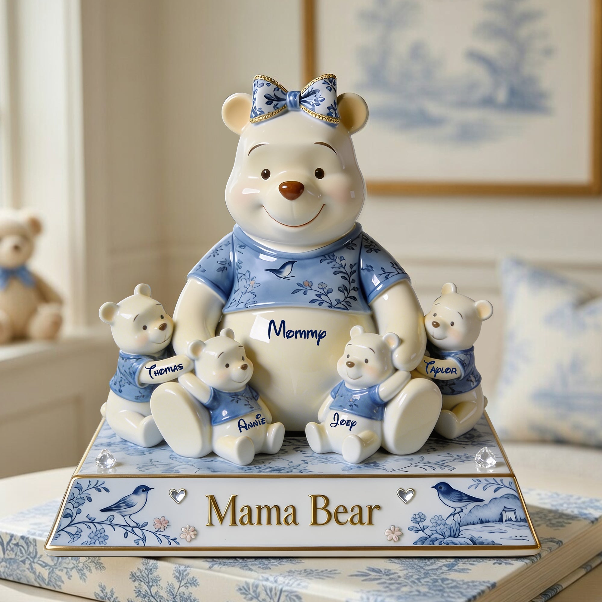 Personalized Mama Bear Acrylic Plaque Custom Gift for Mom