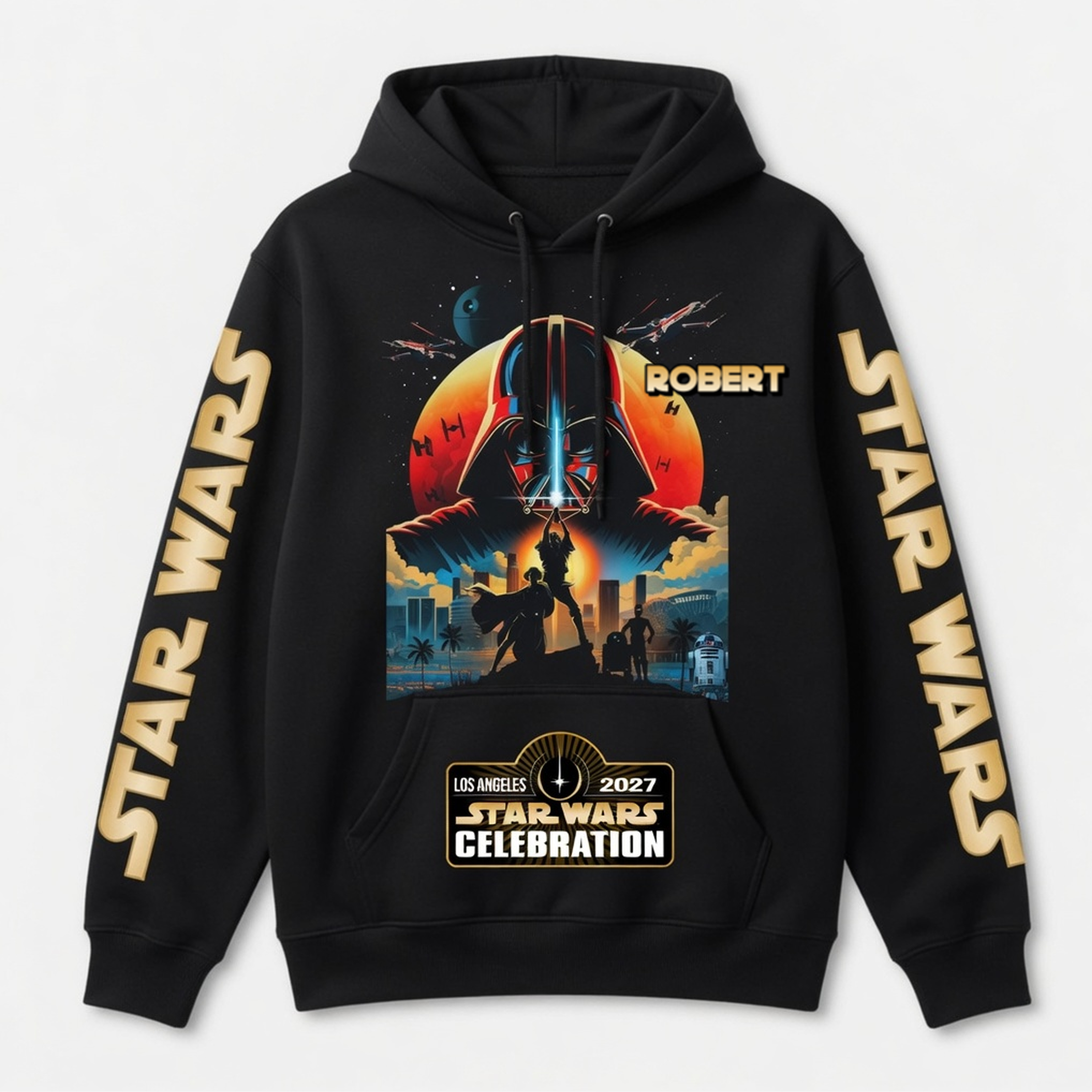 Personalized Star Wars 50th Anniversary All Over Shirt Gift for Movie Fans