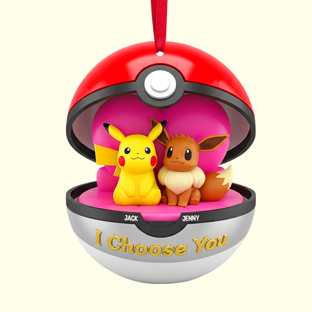 Personalized 'I Choose You' Acrylic Ornament Gift for Couple