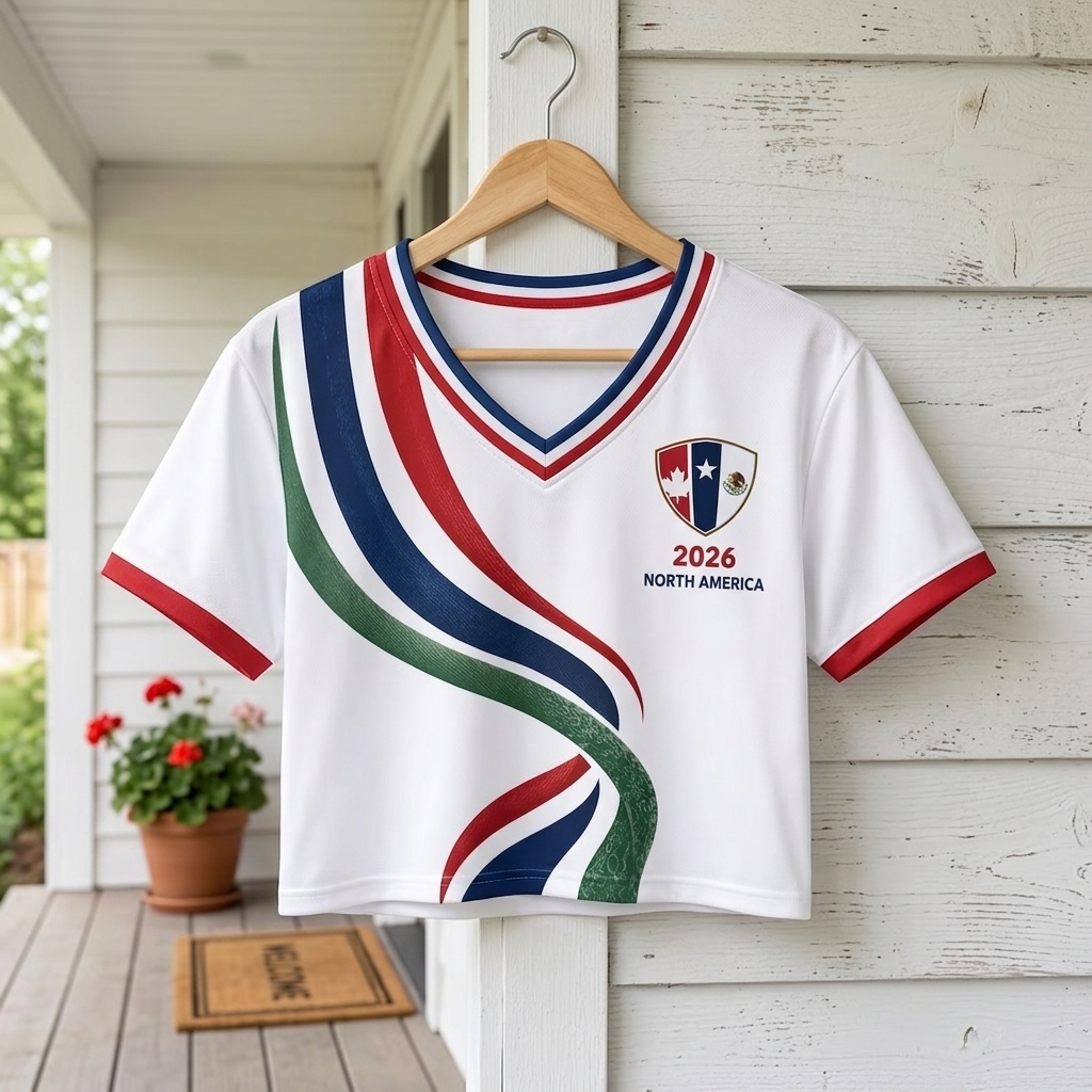 Personalized 2026 North America Football Crop Jersey Gift for Fans
