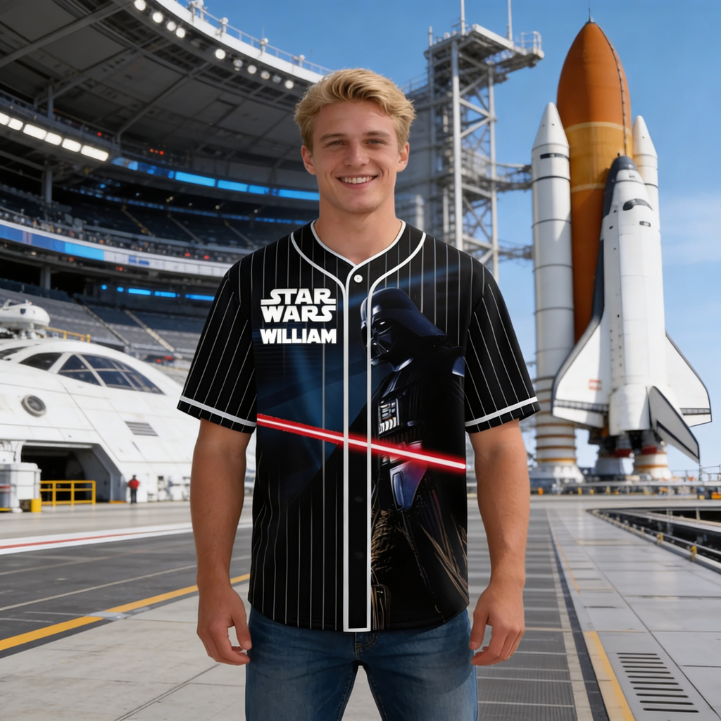 Personalized Star Wars 50th Anniversary Baseball Jersey Gift for Movie Fans