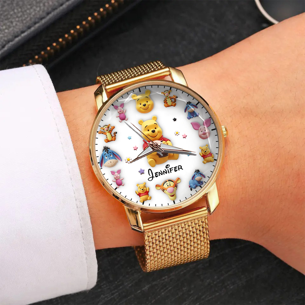 Personalized Winnie the Pooh Women’s Hand Watch Gift for Her