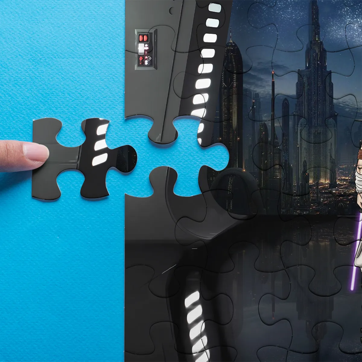 Personalized May The Force Be With Us Puzzle Gift for Mom