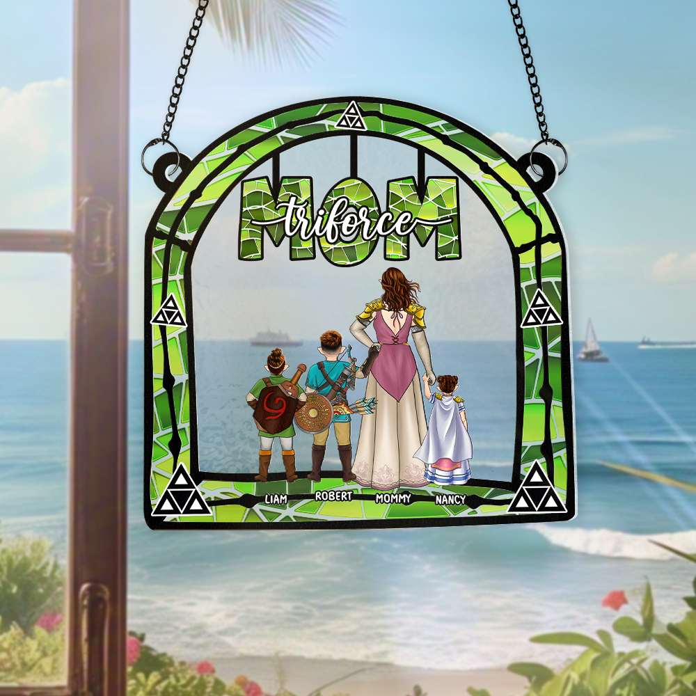 Personalized Zelda Mom Suncatcher Gift for Wife, Home Decor