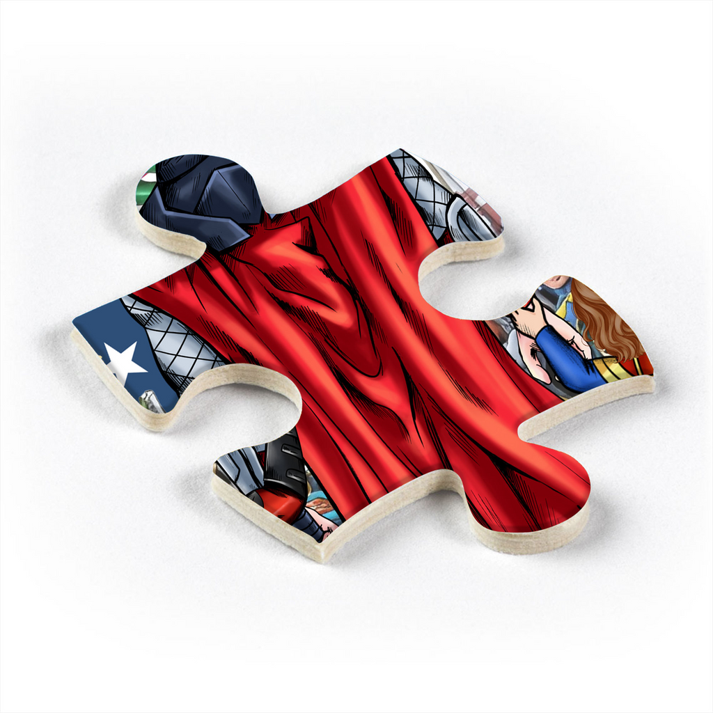 Personalized Superhero Puzzle Gift for Dad - Best Dad Ever