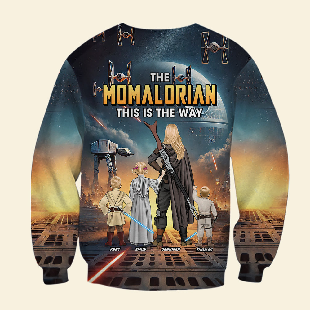 Personalized The Momalorian All Over Shirt Gift for Mom - Unique Design