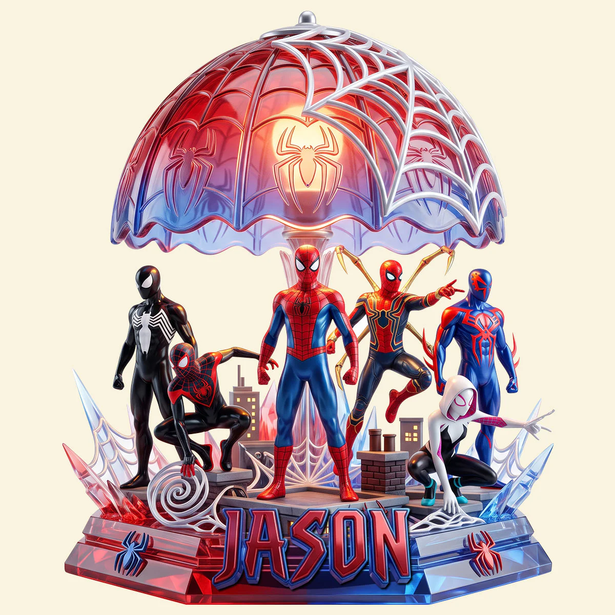 Personalized Superhero Acrylic Light Box Custom Name Gift for Kids Acrylic Light Box GradoCreations