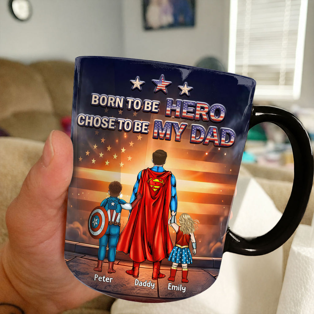 Personalized Color Changing Mug for Dad - Hero Design Gift