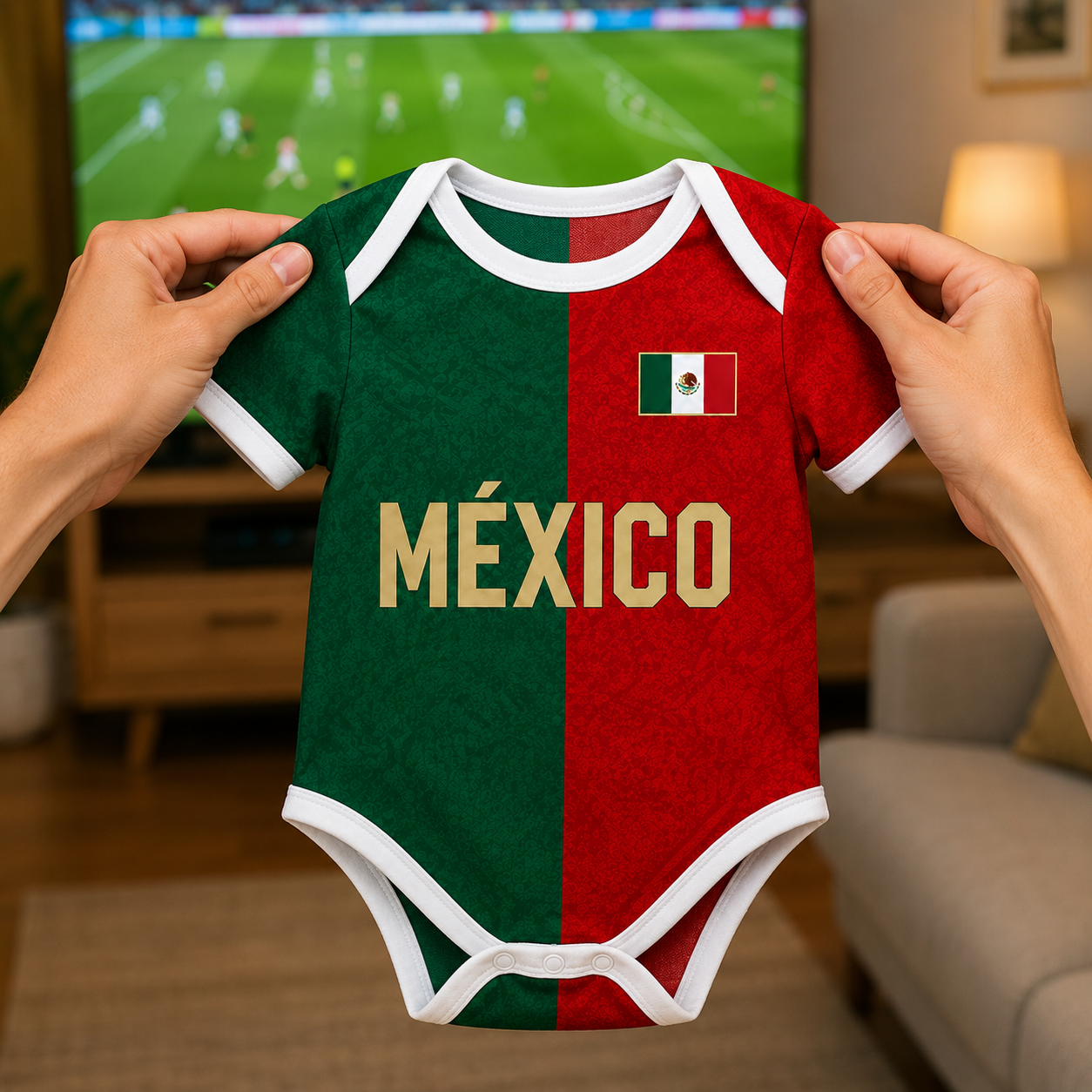 Personalized Mexico Baby Jersey Bodysuit Custom Name Gift for Baby Shower