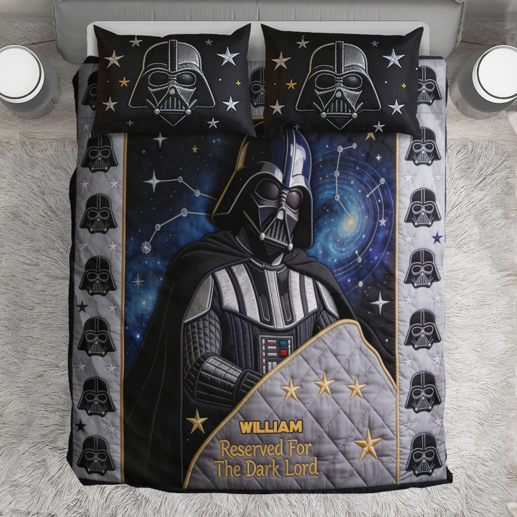 Personalized Star Wars Quilted Bedding Set Custom Name Gift for Kids Quilted Bedding Set GradoCreations