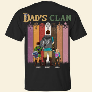Personalized Zelda Dad's Clan T-shirt Custom Family Gift for Dad