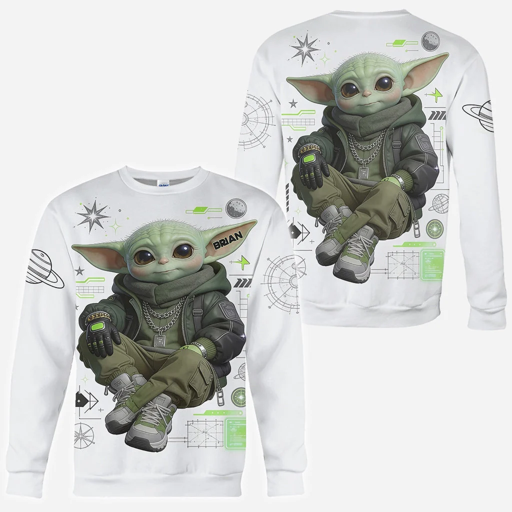 Personalized Cool Green Alien All Over Print Shirt Gift for Movie Fans AOP Shirt GradoCreations