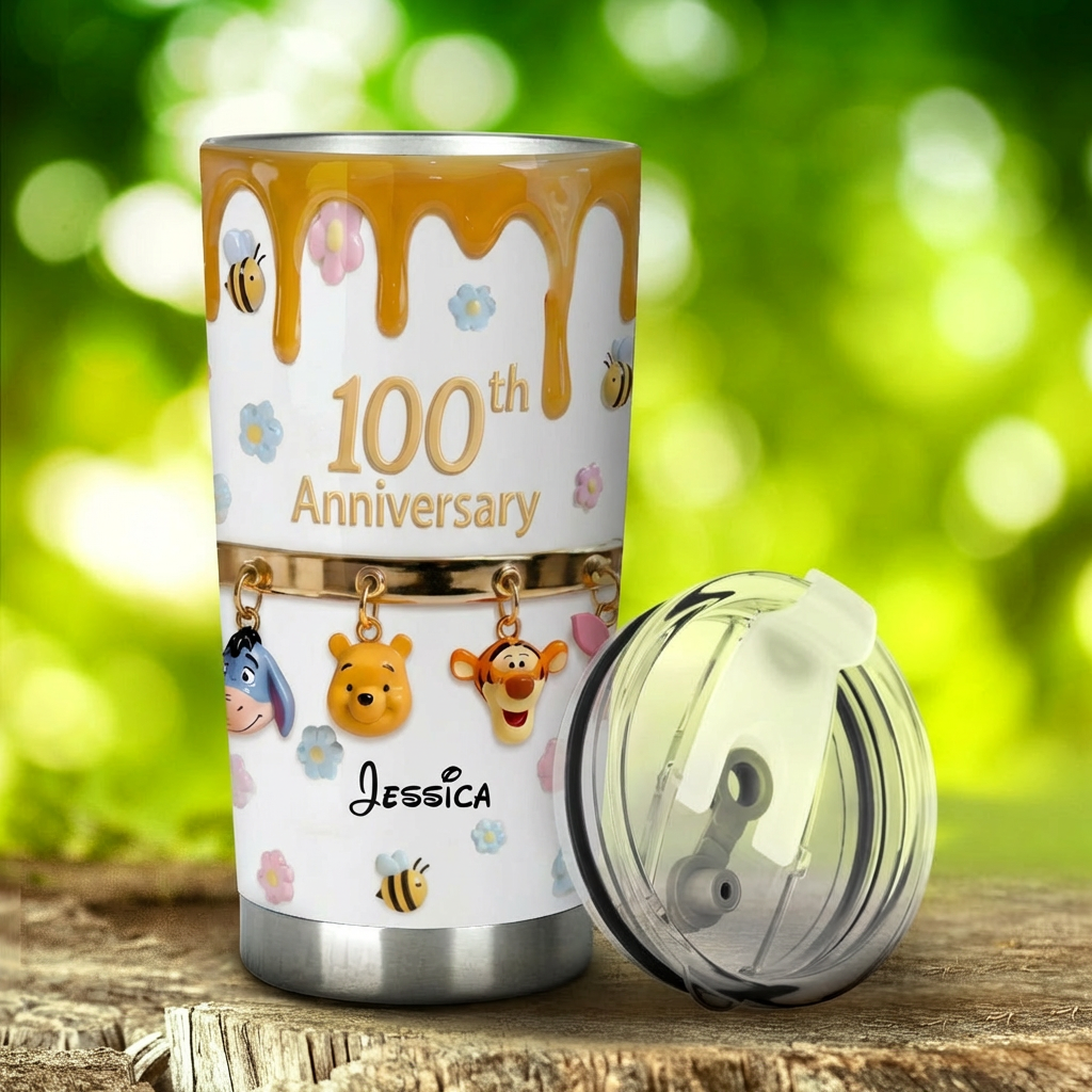 Personalized Anniversary Tumbler 100 Years Friendship Gift for Movie Fans