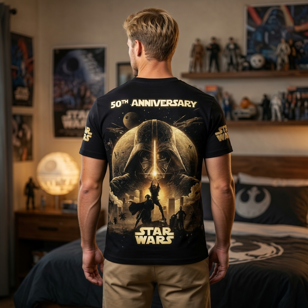 Personalized Star Wars 50th Anniversary All Over Shirt Gift for Fans