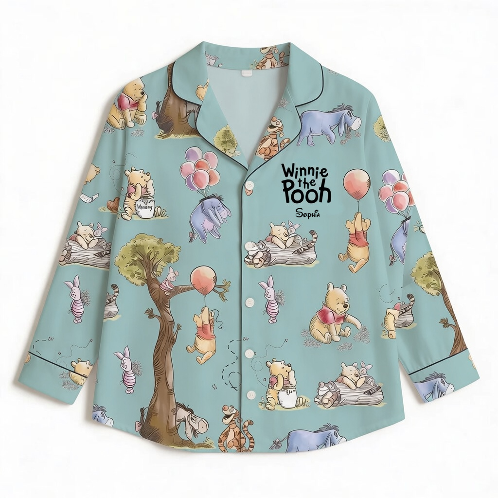 Personalized Winnie the Pooh Pajamas for Movie Fans - Anniversary Gift