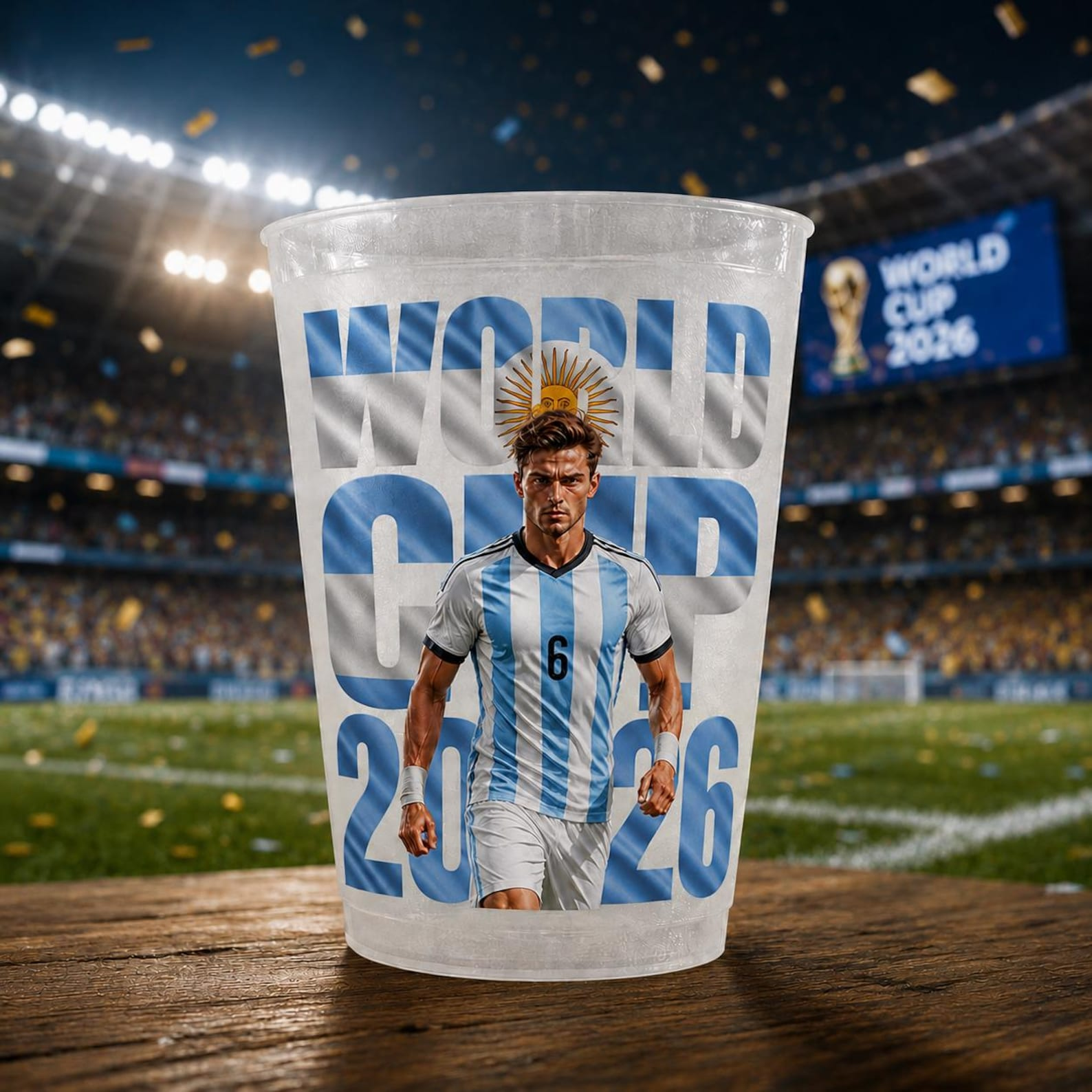 Personalized Frosted Cups World Soccer Championships 2026 Gift for Football Fans