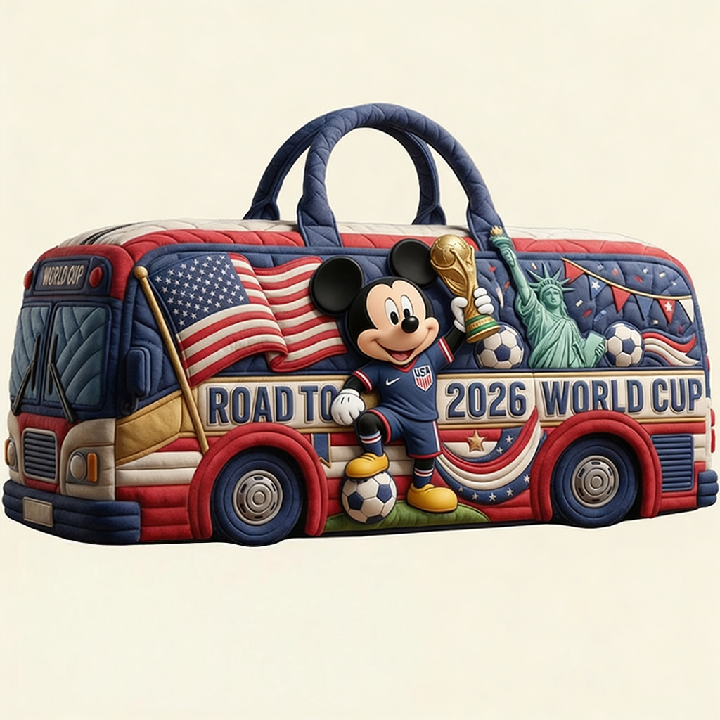 Personalized Quilted Duffle Bag with 2026 Championship Design | Perfect Travel Gift for Football Fans
