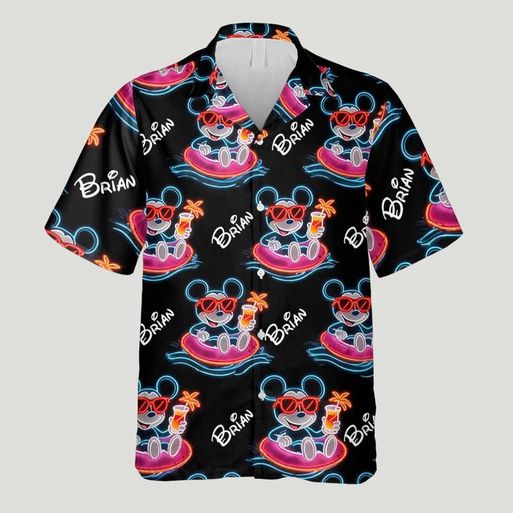 Personalized Hawaiian Shirt with Fun Disney Design for Him Hawaiian Shirt GradoCreations