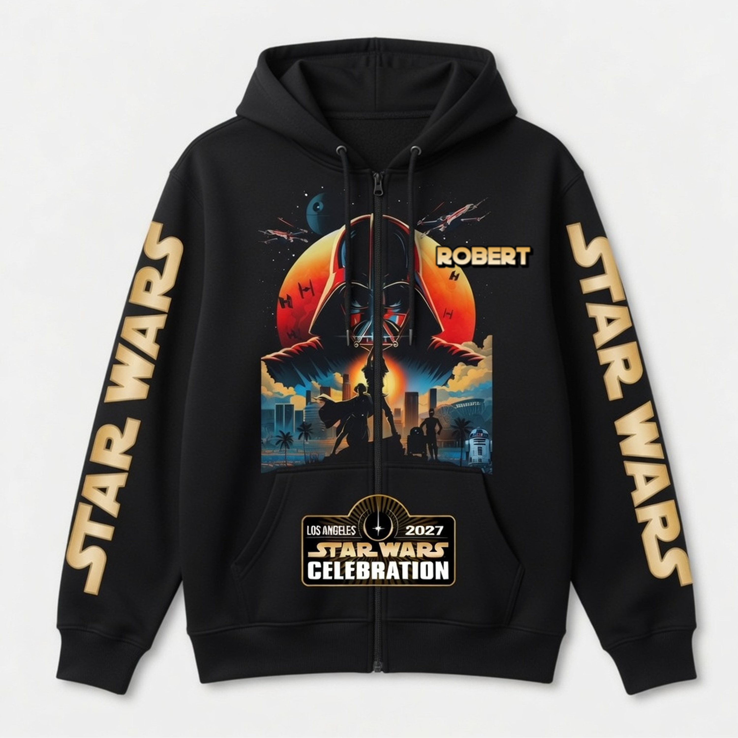 Personalized Star Wars 50th Anniversary All Over Shirt Gift for Movie Fans