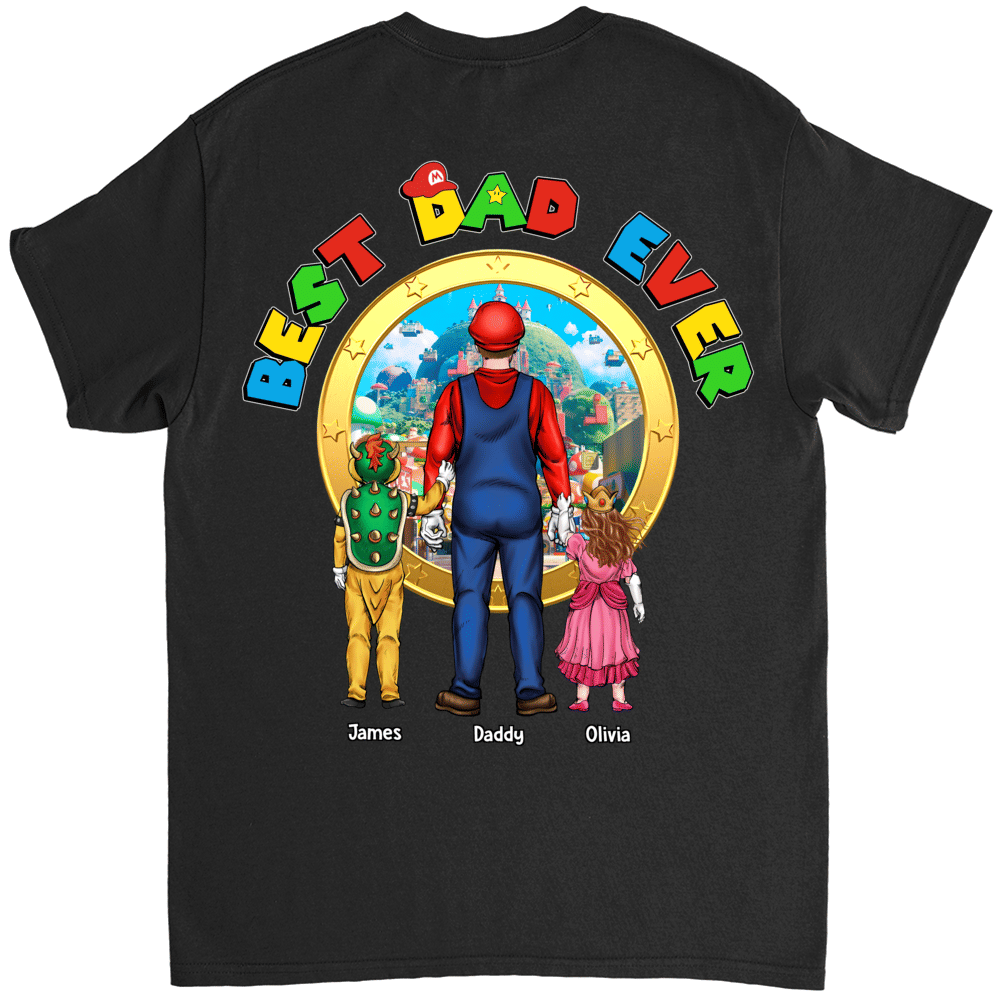 Custom Dad Shirt Best Dad Ever Personalized Gift for Him