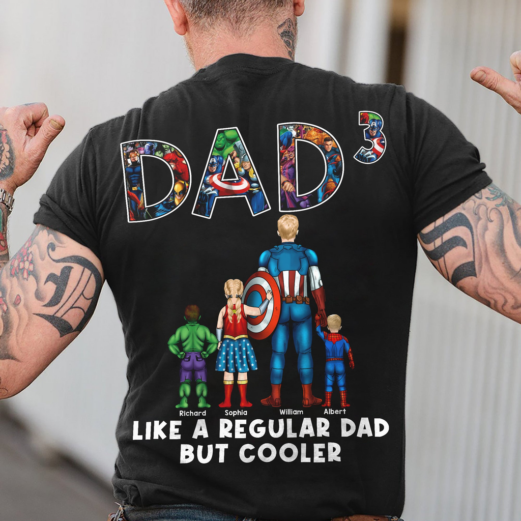 Personalized Funny Superhero T-Shirt for Dad | Father's Day Gift