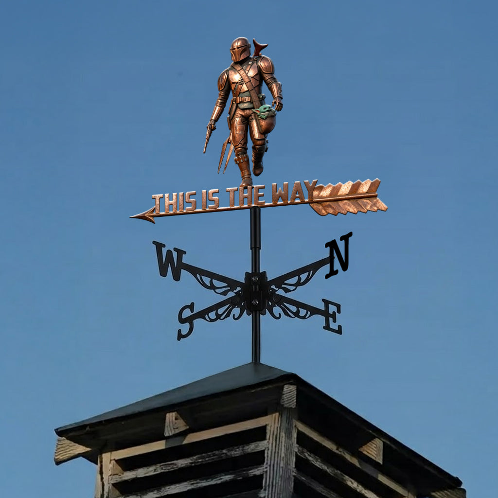 Personalized Weather Vane This Is The Way Gift for Movie Fans Family