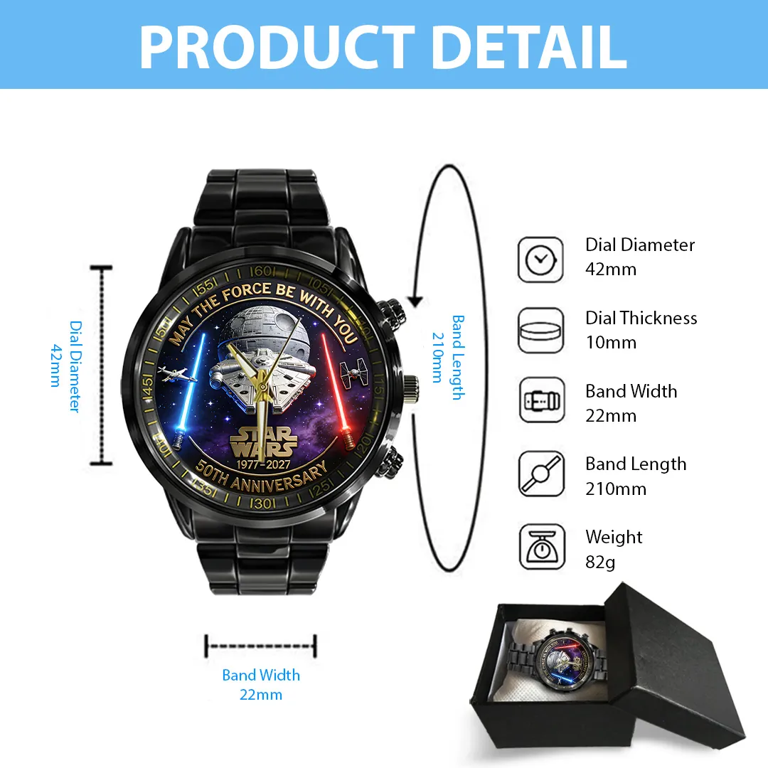 Personalized Star Wars 50th Anniversary Hand Watch Gift for Him