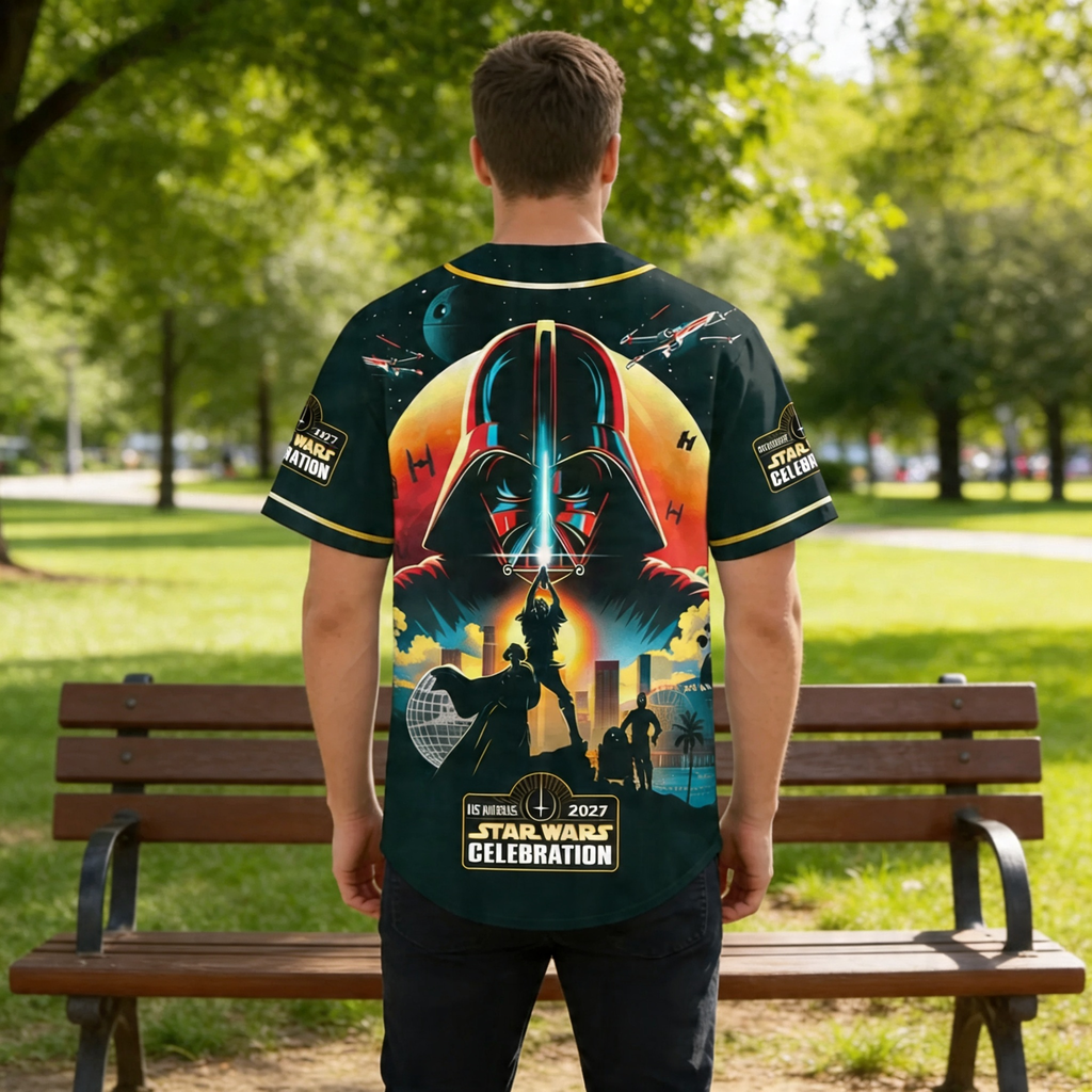 Personalized Baseball Jersey 50th Anniversary Star Wars Gift for Movie Fans