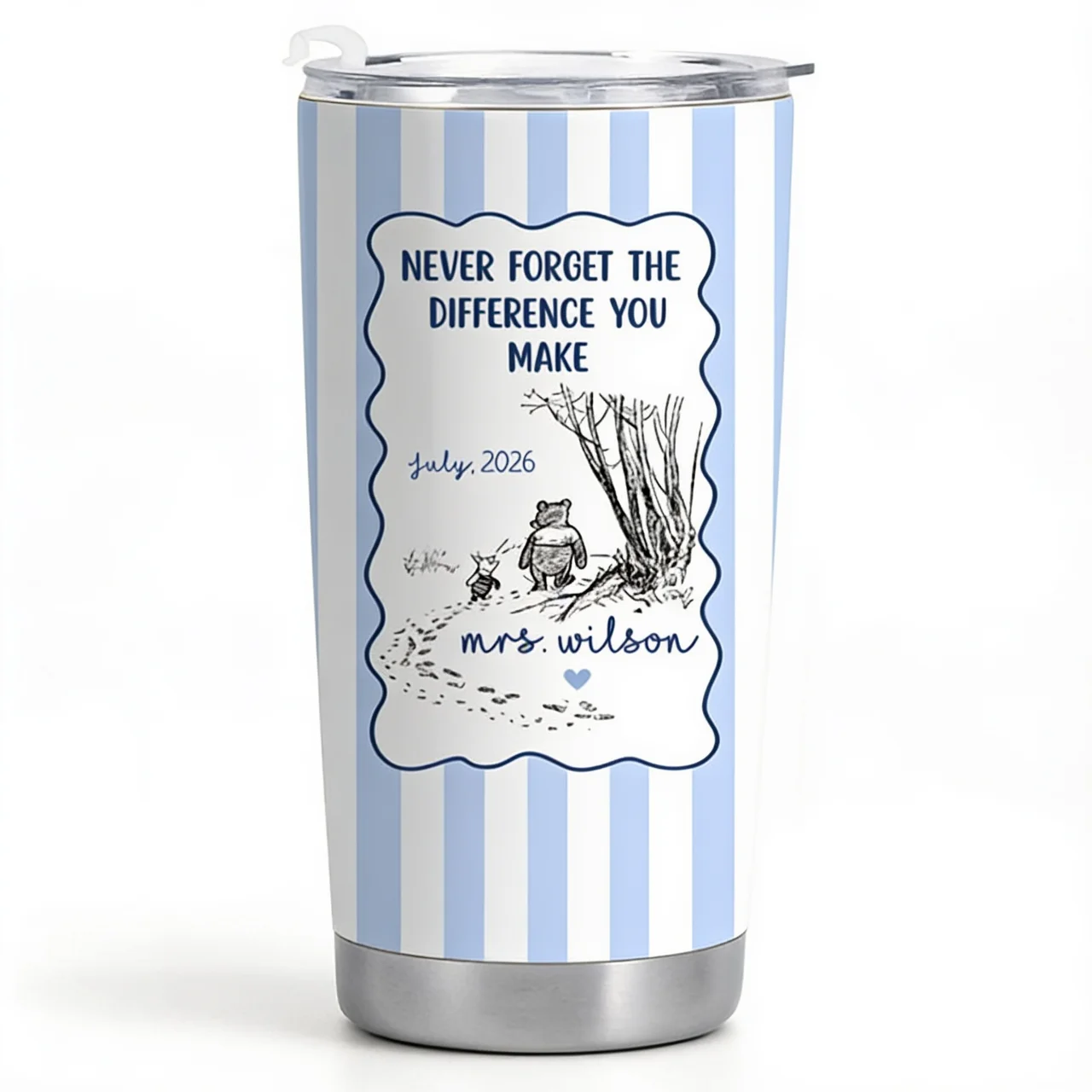 Personalized Teacher Tumbler Unique Thank You Gift for Her Tumbler GradoCreations