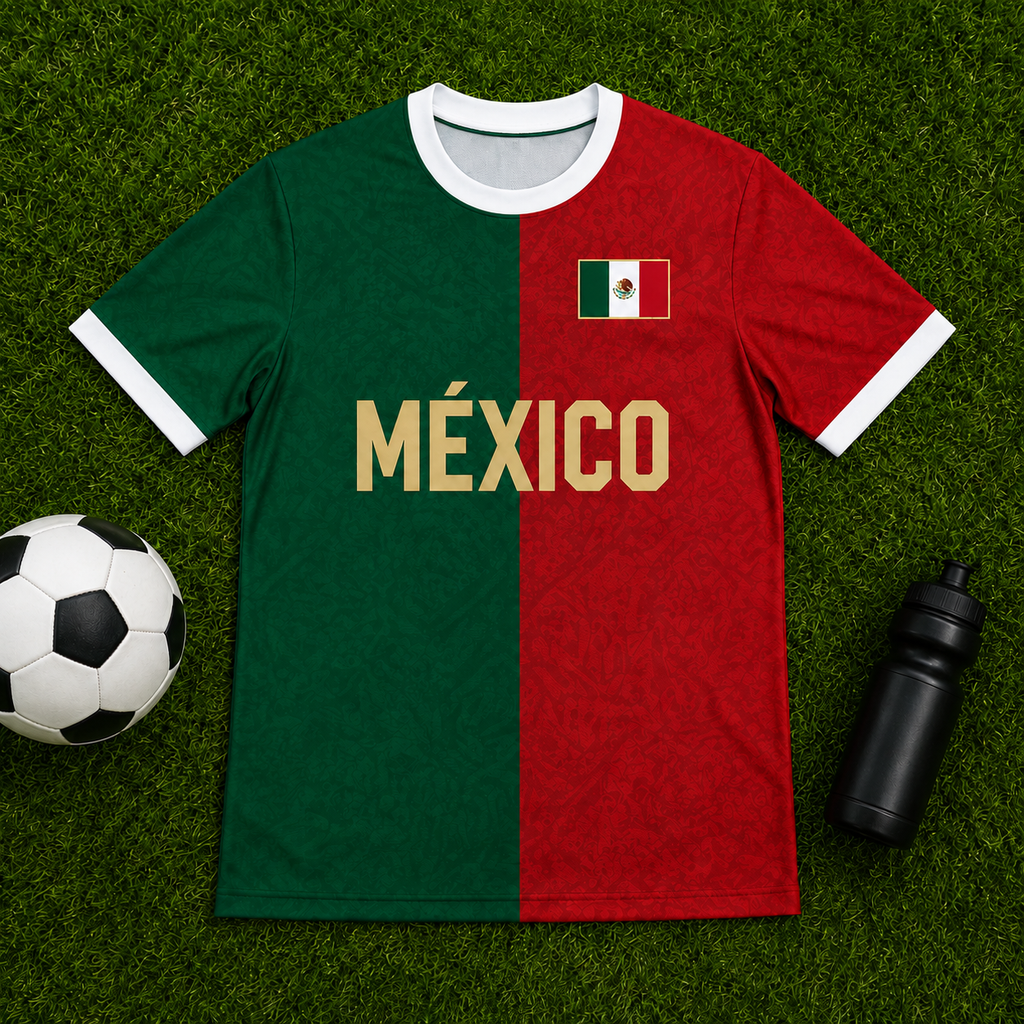 Personalized Mexico Soccer Jersey Custom Name Gift for Sports Fans