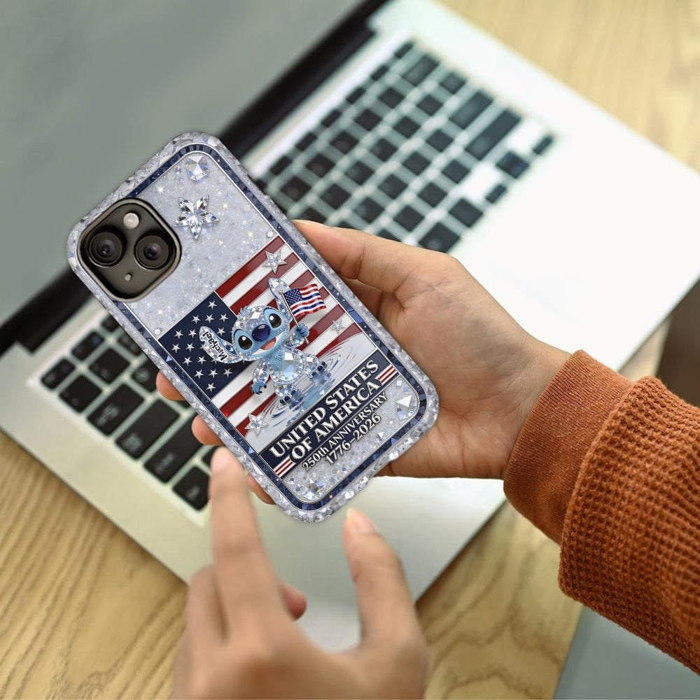 Personalized 250th Anniversary USA Phone Case Gift for Movie Fans