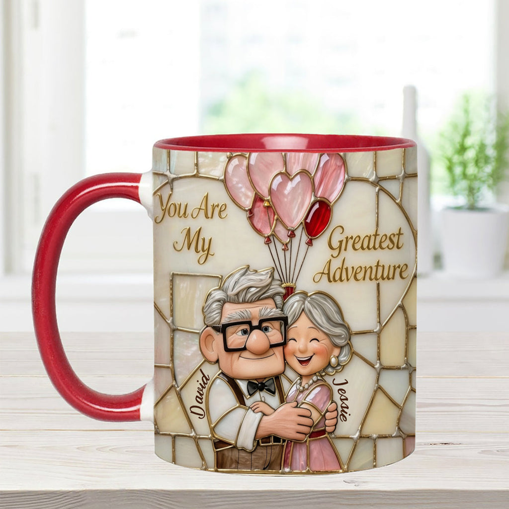 Personalized Accent Mug You Are My Greatest Adventure Gift for Couples