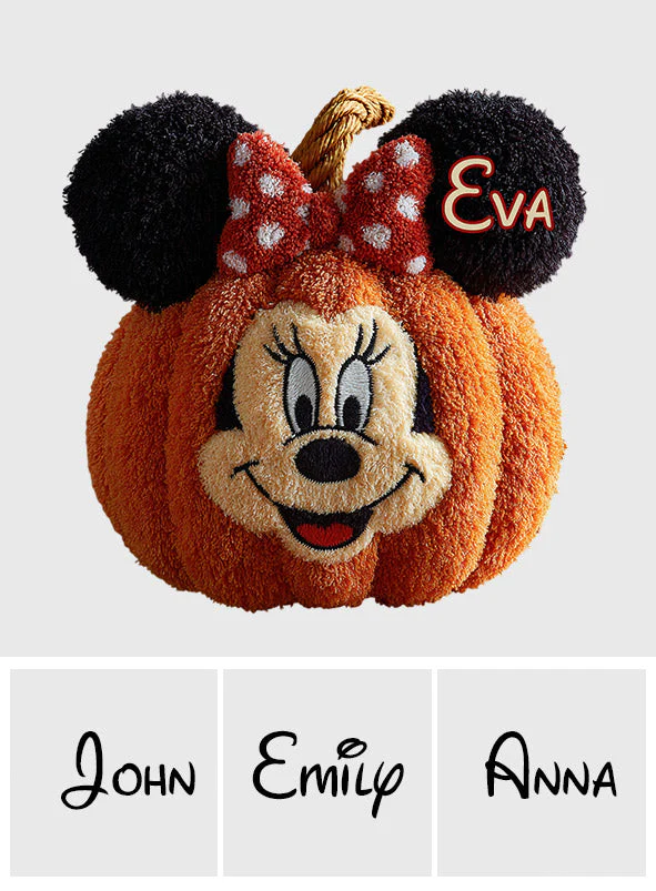 Personalized Pumpkin Shaped Pillow Custom Name Halloween Gift Pillow GradoCreations