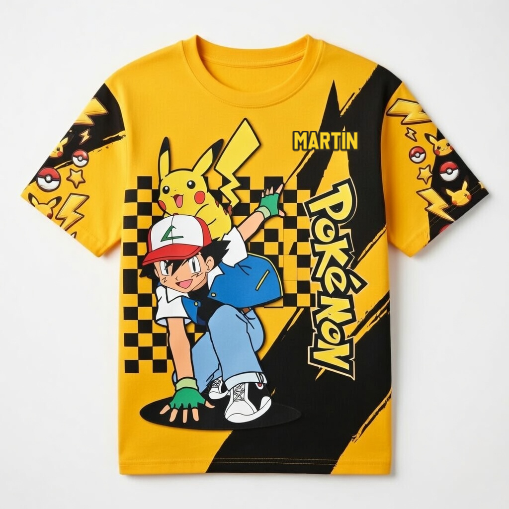 Personalized Pokémon All Over Shirt Gift for Movie Fans - 30 Years Celebration