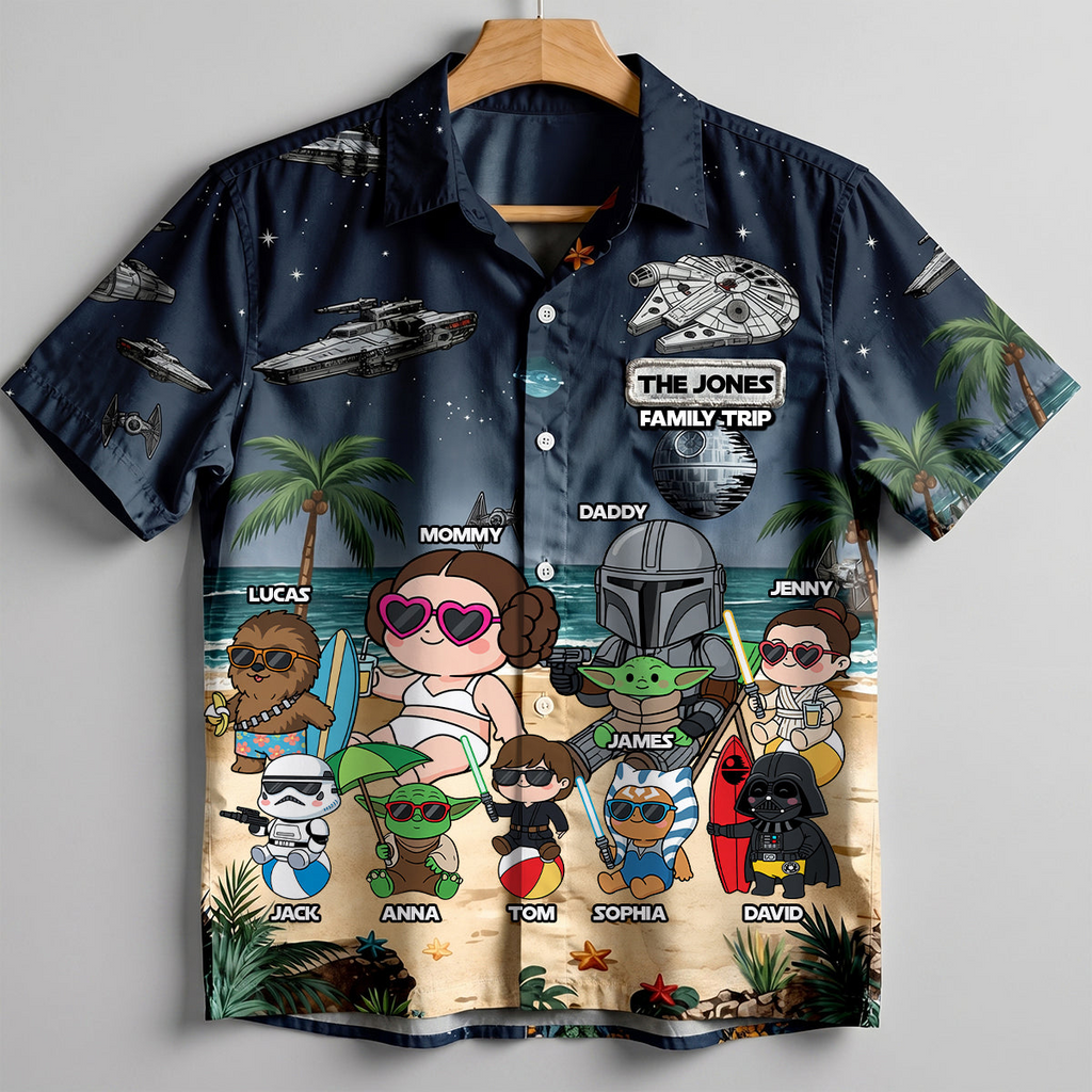 Personalized Hawaiian Shirt Family Vacation Gift for Travelers Hawaiian Shirt GradoCreations