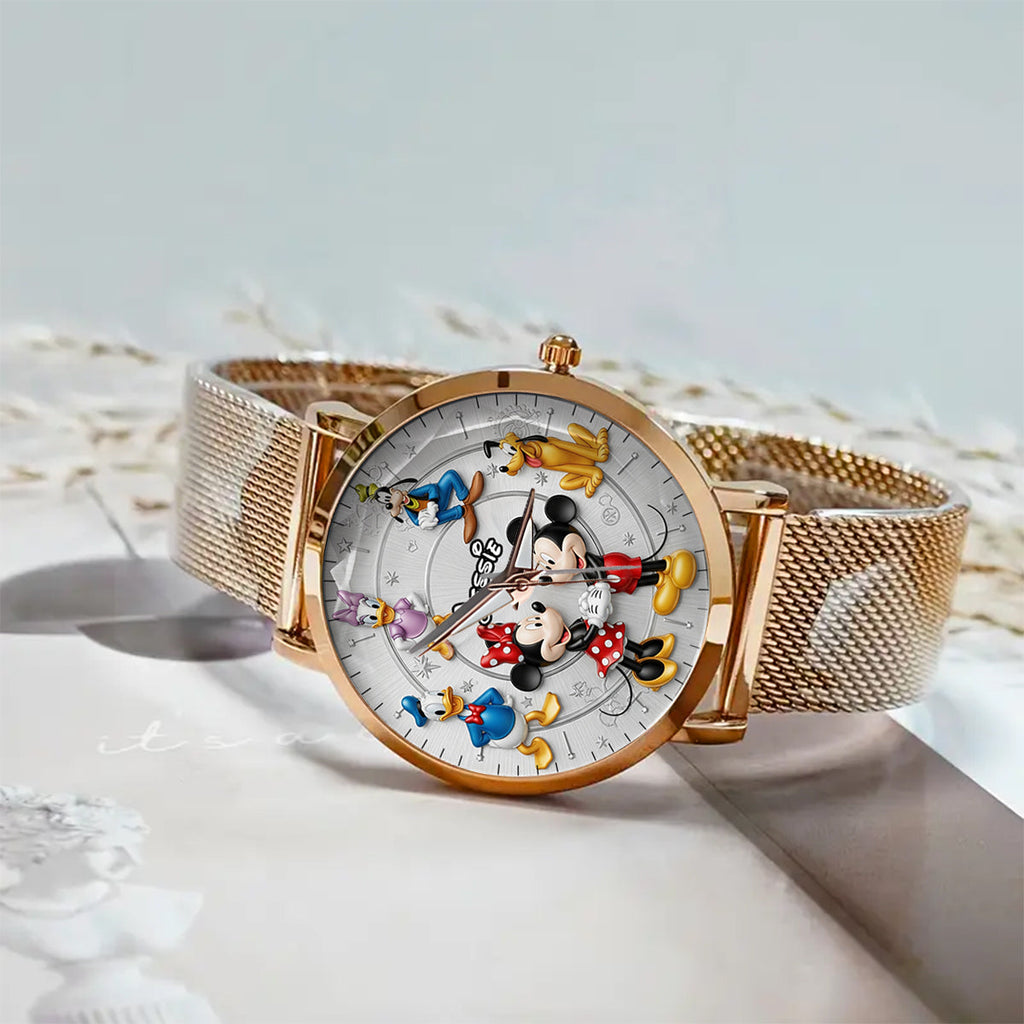 Personalized Women's Hand Watch with Custom Charms for Movie Fans Gift for Her