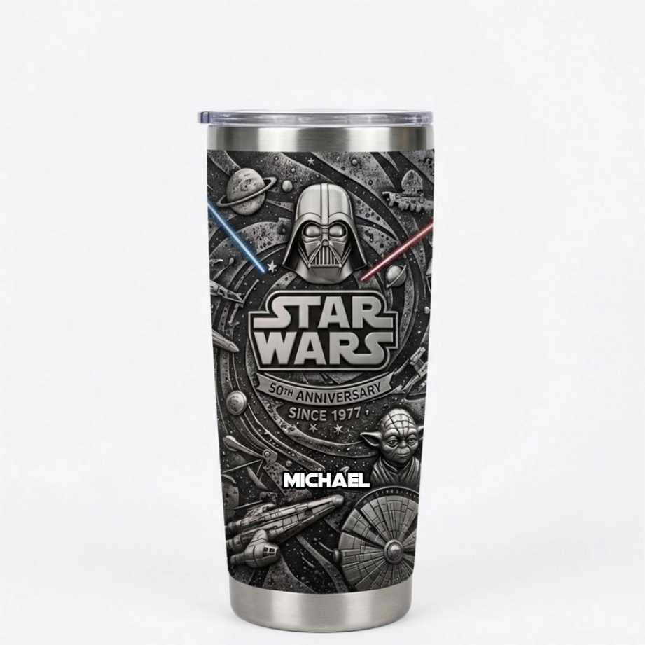 Personalized Star Wars 50th Anniversary Tumbler Custom Gift