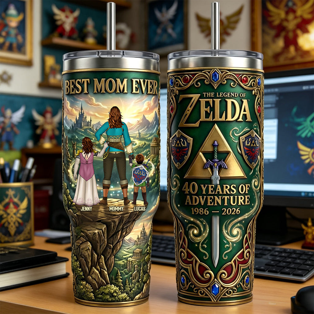 Personalized Fantasy Adventure Tumbler Best Mom Ever Gift