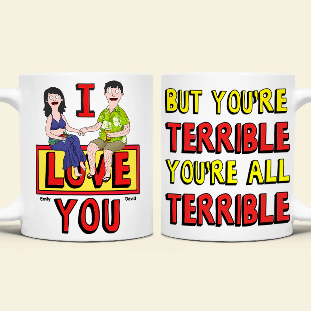Funny Personalized Mug for Couples Unique Gift for Anniversary