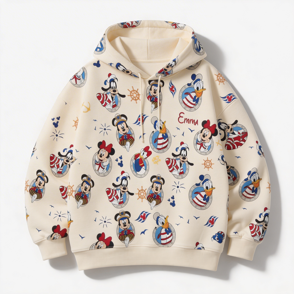 Personalized Disney Pirate Crew All Over Shirt for Her