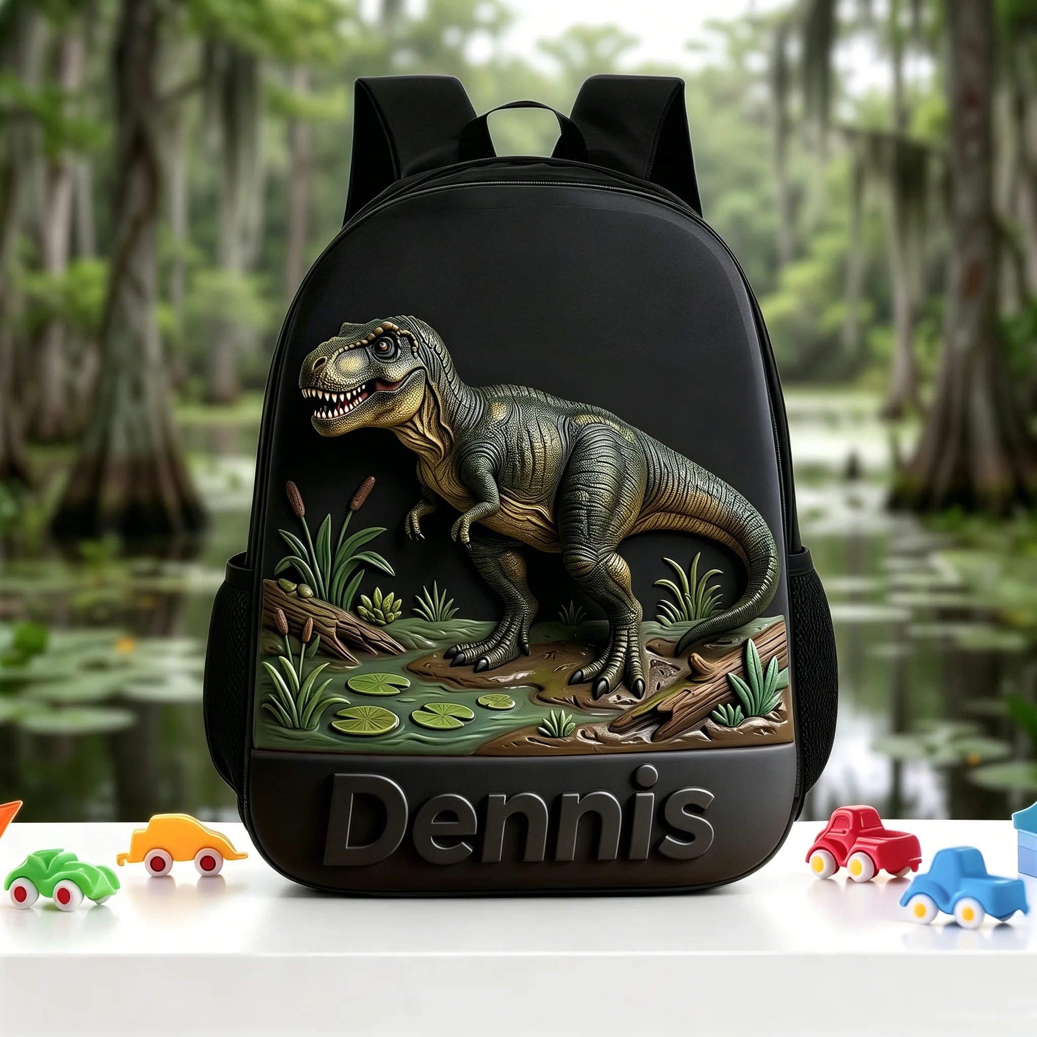 Personalized T Rex Dinosaur Backpack Set for Kids - Back to School Gift