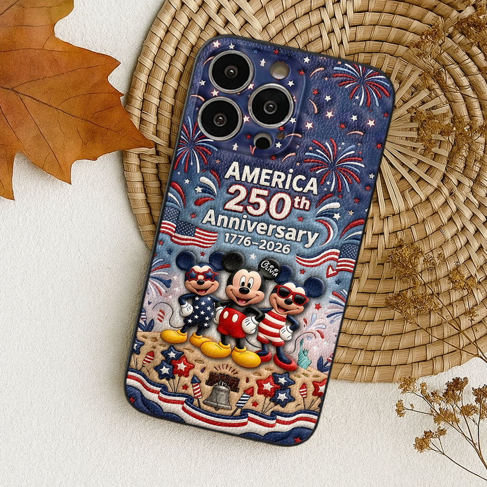 Personalized America 250th Anniversary Phone Case Gift for Patriots