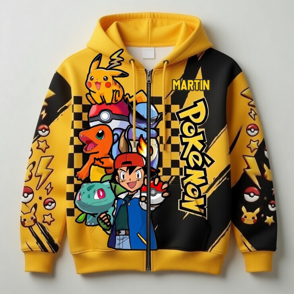 Personalized All Over Print Shirt for Pokémon Fans - 30th Anniversary Gift