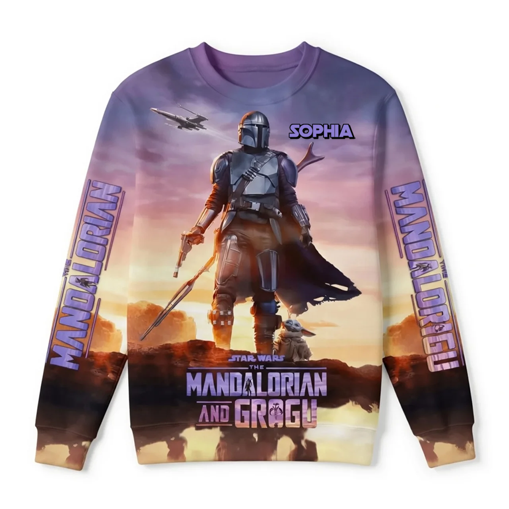 Personalized Star Wars AOP Shirt for Movie Fans - Custom Gift